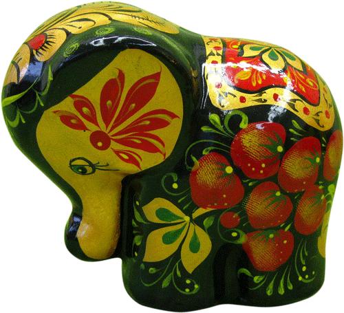 Слонёнок из керамики