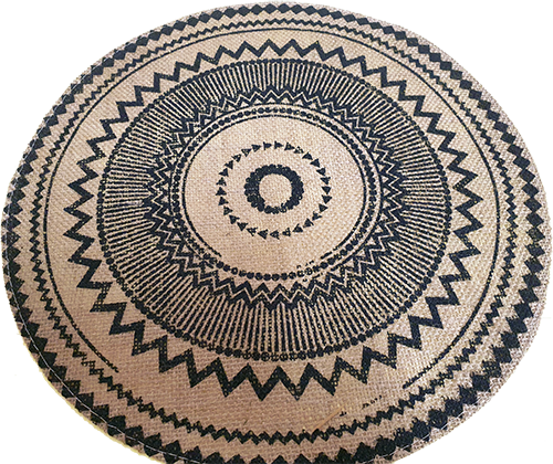 Салфетка столовая плетённая круглая