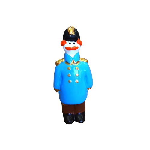 Дымковская игрушка «Офицер»