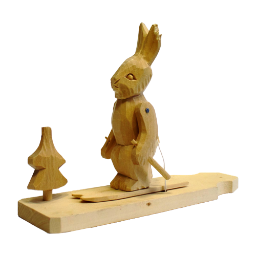 Богородская игрушка  «Заяц лыжник»