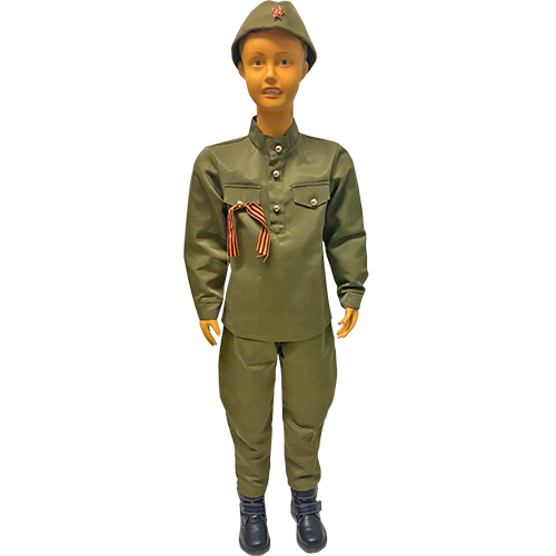 Манекен ребенка в военной одежде