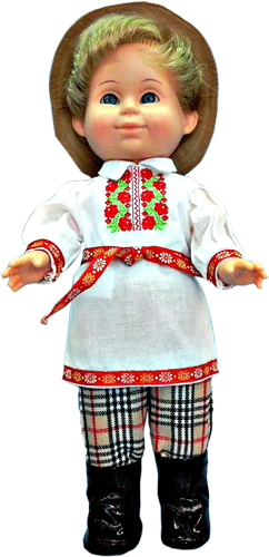 Кукла - мальчик в белорусском национальном костюме
