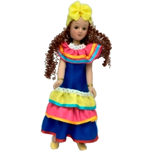 Фарфоровая кукла Одалис- кубинская кукла