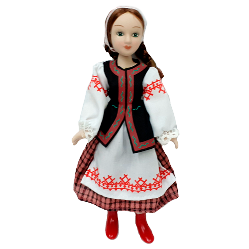 Фарфоровая кукла  в Летнем костюме Минской губернии