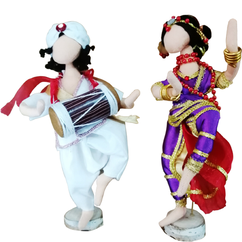 Пара «Индийские танцовщик и танцовщица»