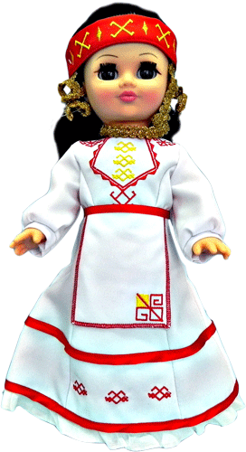 Кукла – девочка в чувашском национальном костюме