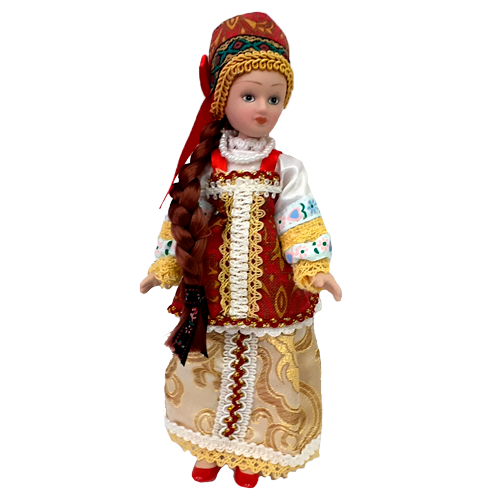 Фарфоровая кукла Летний костюм Костромской Губерни