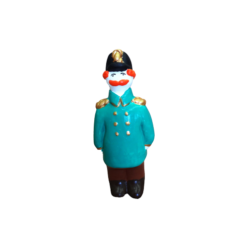 Дымковская игрушка «Офицер»