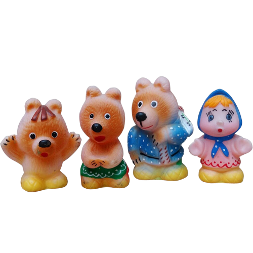Набор резиновых игрушек «Маша и медведи»