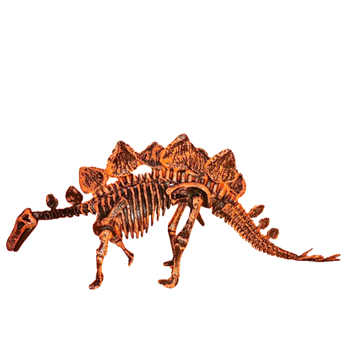 Экспонат скелета динозавра